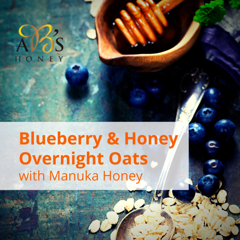 Blueberry and Manuka Honey Overnight Oats Recipe