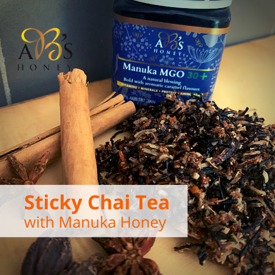 Sticky Chai Tea with Manuka Honey