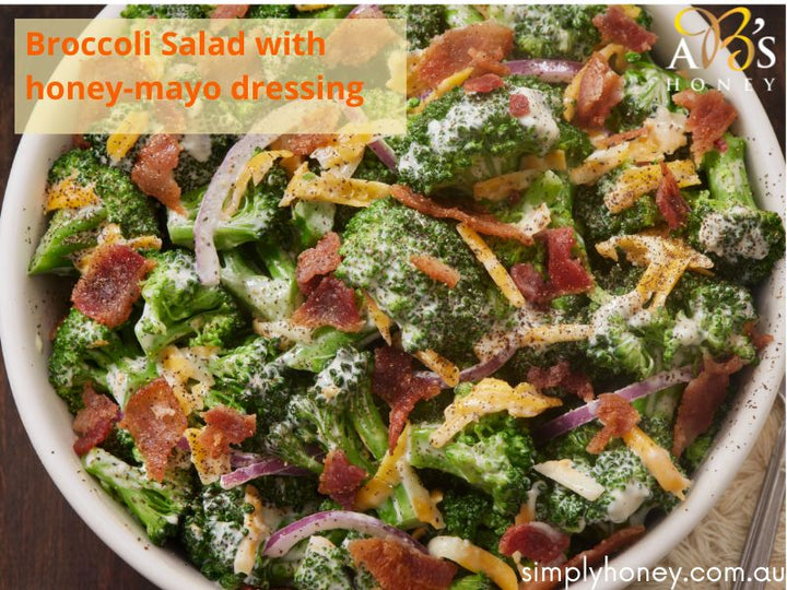 BROCCOLI SALAD WITH HONEY-MAYO DRESSING Recipe