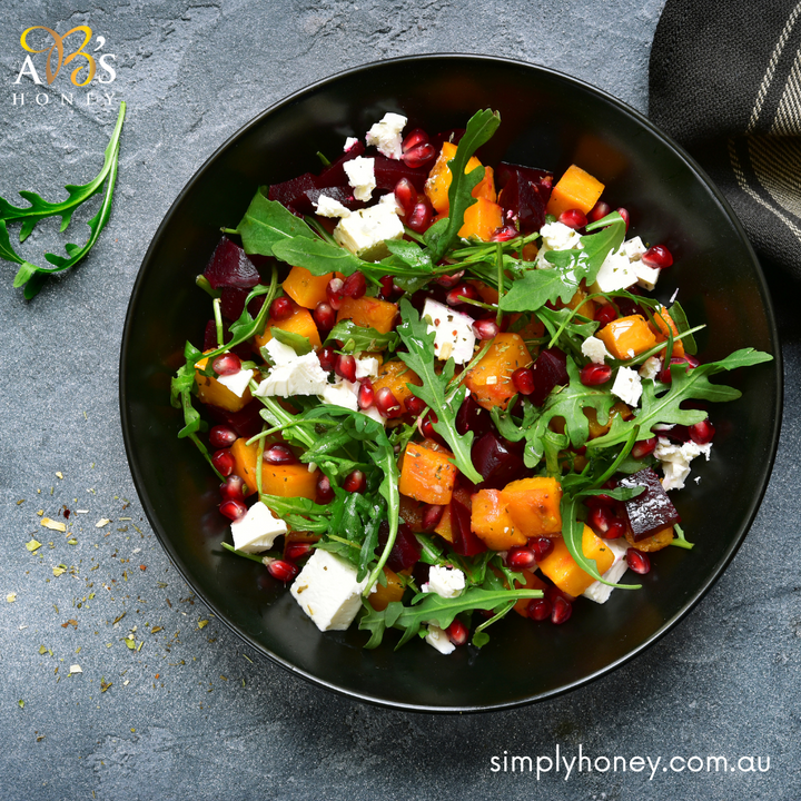 HONEY ROAST PUMPKIN & CRANBERRY SALAD Recipe