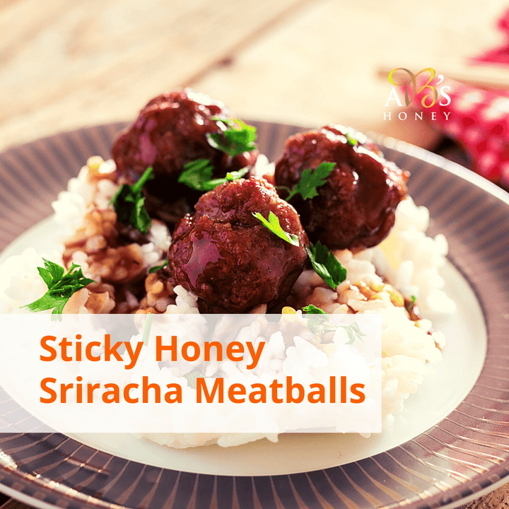 Sticky Honey Sriracha Meatballs Recipe