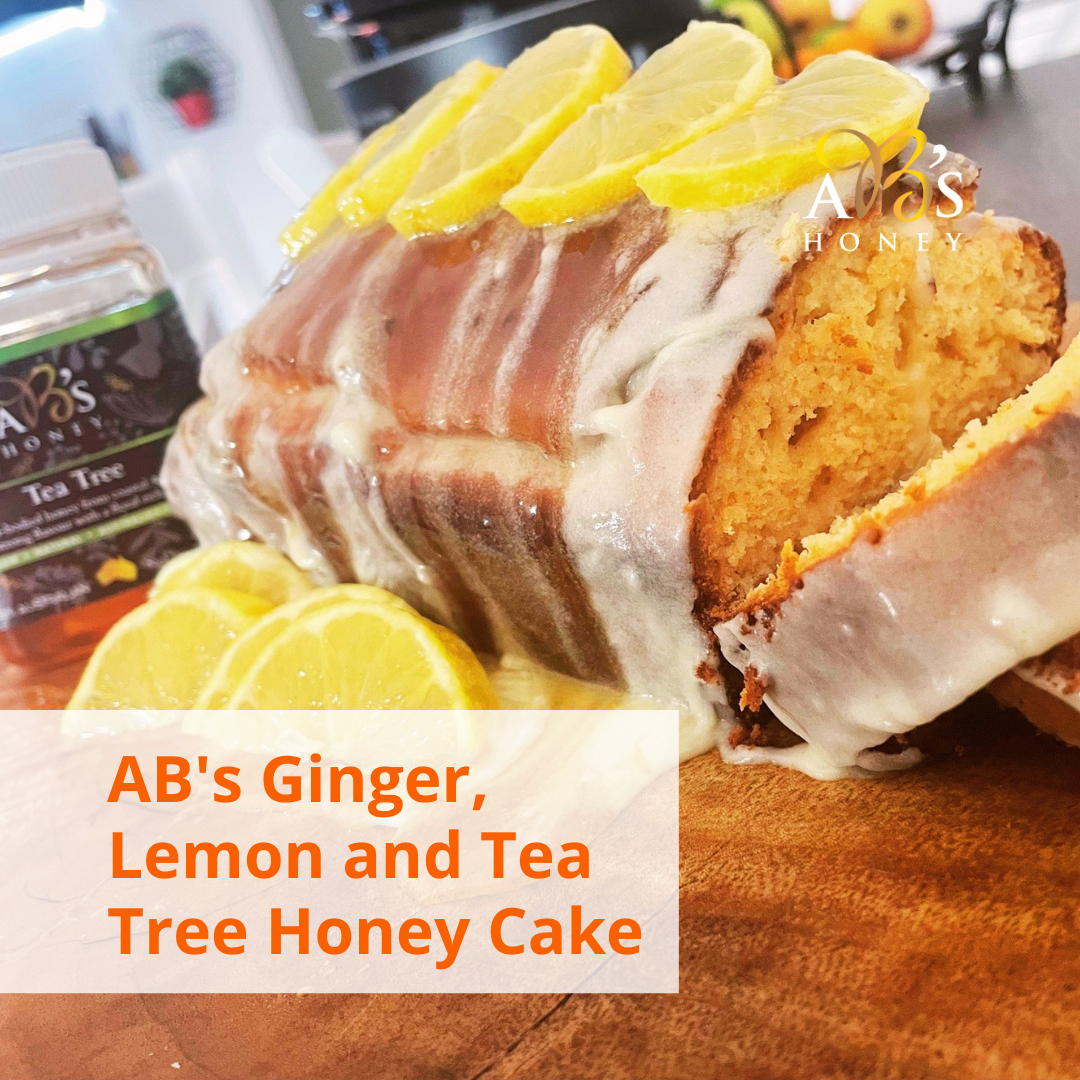 AB&#8217;S GINGER, LEMON AND TEA TREE HONEY CAKE Recipe