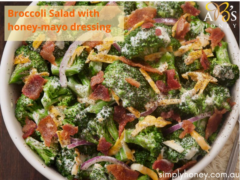 BROCCOLI SALAD WITH HONEY-MAYO DRESSING Recipe