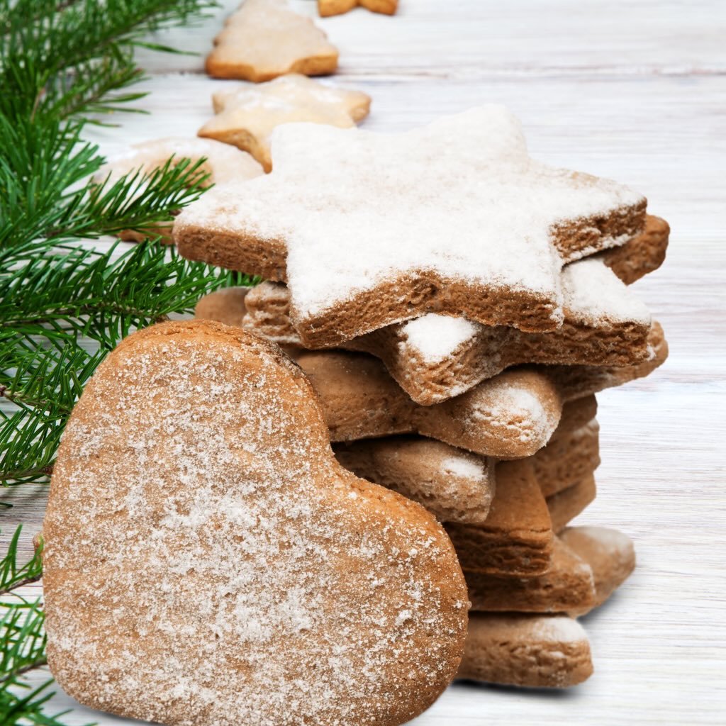 Christmas cookies made with honey