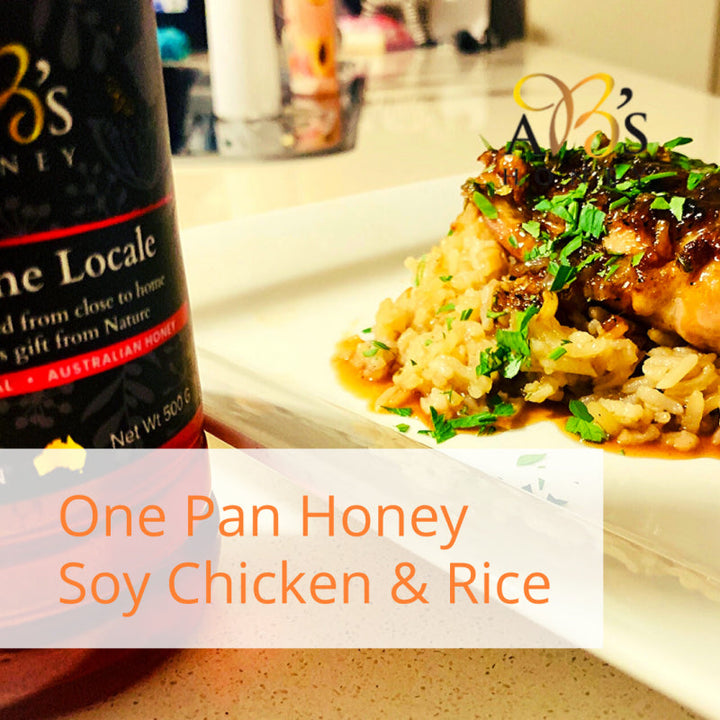 One Pan Honey Soy Chicken Thighs and Rice Recipe