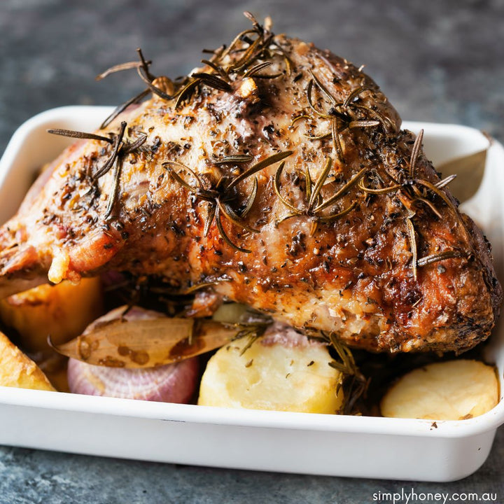 Honey and Garlic Roast Lamb Recipe