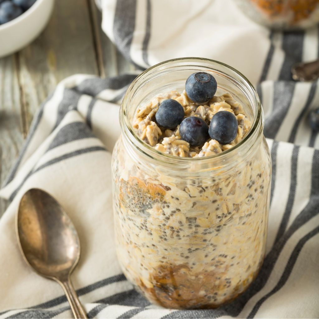 Blueberry and Manuka Honey Overnight Oats Recipe