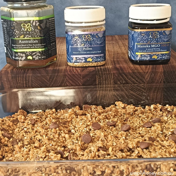 AB's Manuka Honey and Pollen Protein Bar Recipe