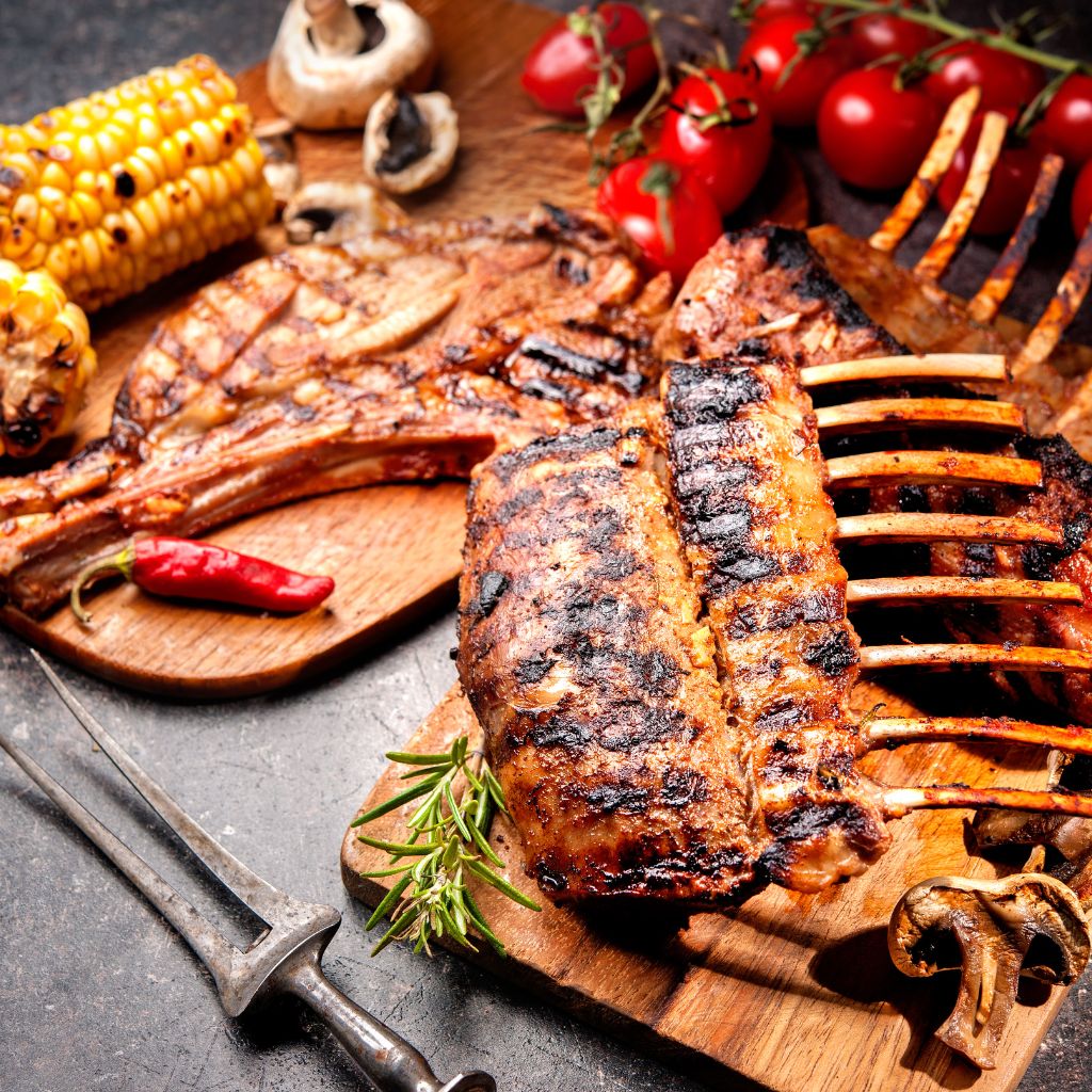 AB's HONEY-ROSEMARY GLAZED RACK OF LAMB Recipe