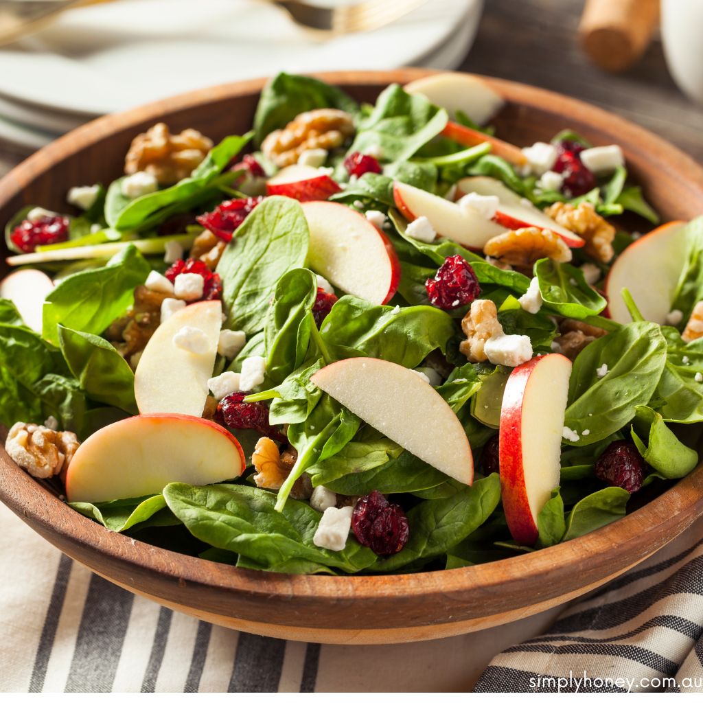Spring Salad Bowl with AB's GINGER IN HONEY Dressing