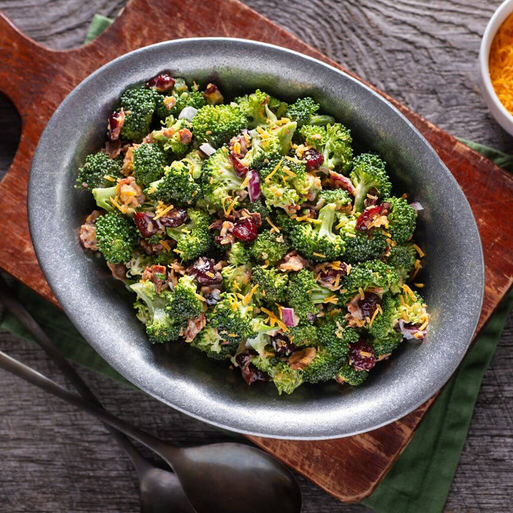 Broccoli and Cranberry Salad with Creamy Honey Dressing Recipe
