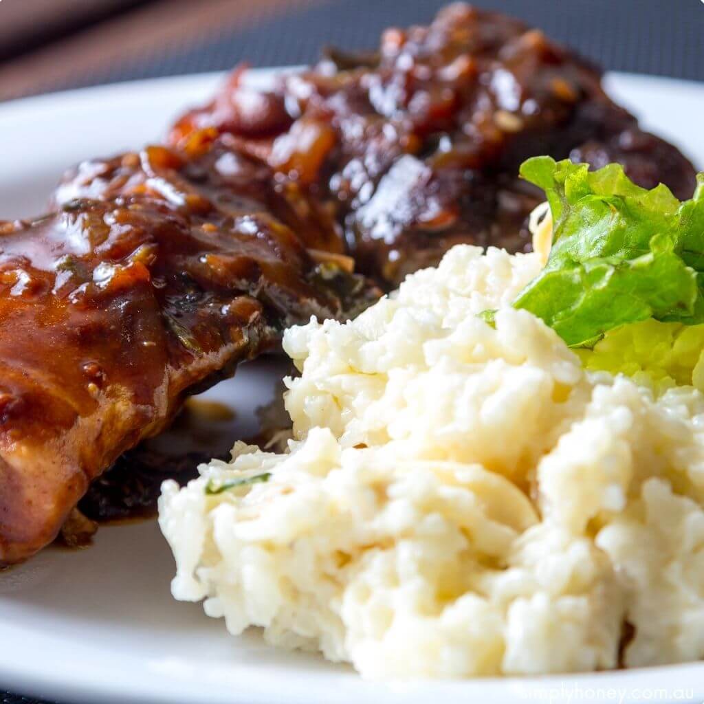 HONEY MUSTARD LAMB SHANKS Recipe