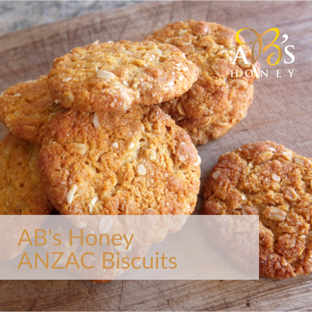 ANZAC Biscuit Recipe with Honey - Ironbark or Yellow Box Honey