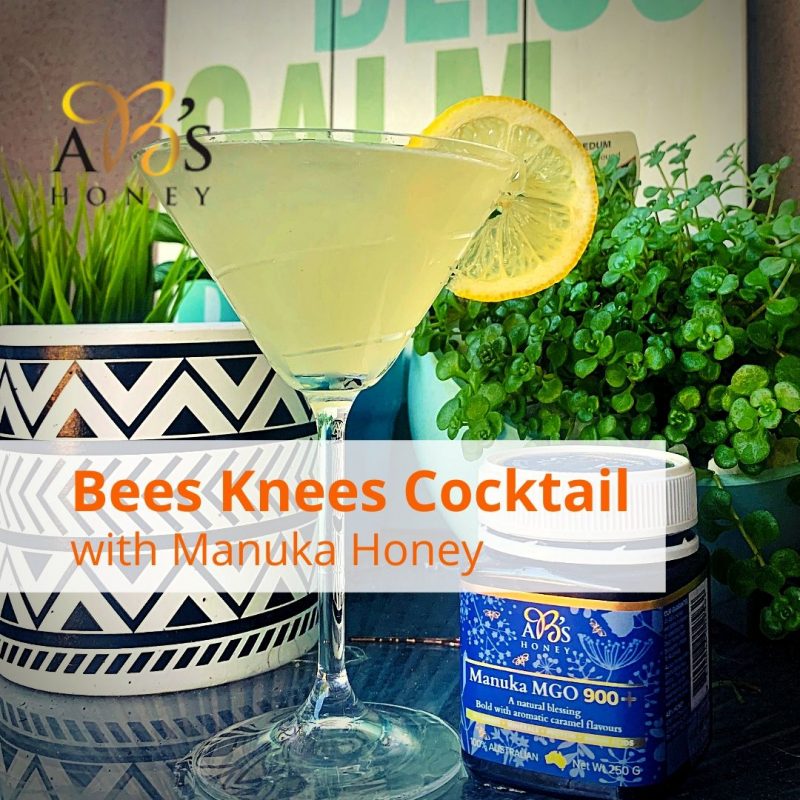 Bees Knees Cocktail with Manuka Honey Recipe