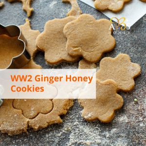 ww2 ginger honey cookies recipe card