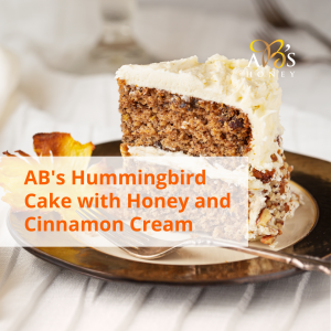 Hummingbird cake recipe card