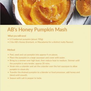 Honey Pumpkin Mash Recipe Card