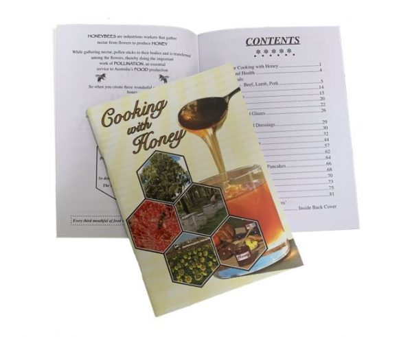 Cookeing with Honey Recipe Book open